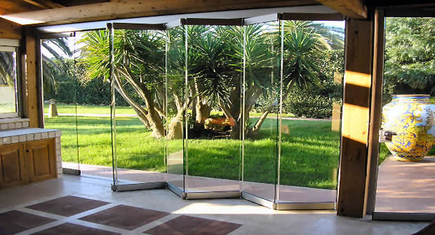 GIEMME SYSTEM, folding glass doors
